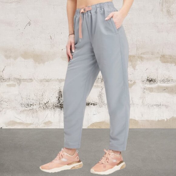 Fabletics NWT Wander Hike Pant Raincloud/Pink Tint Size Large - Picture 1 of 6